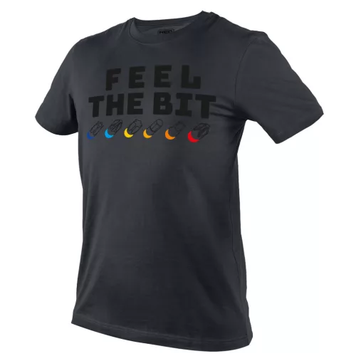 NEO TOOLS Munkavédelmi póló, FEEL THE BIT, 100% pamut, 180g/m2, XL 81-641-XL