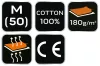 NEO TOOLS Munkavédelmi póló, OUTDOOR, hegyek, fekete, 100% pamut, 180g/m2, M 81-645-M