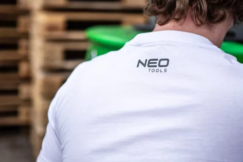 NEO TOOLS Munkavédelmi póló, fehér , Basic, 100% pamut, 180g/m2, L  81-646-L