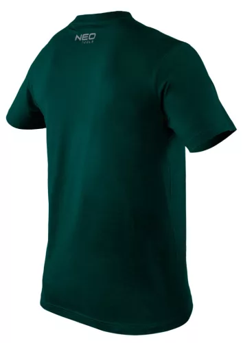 NEO TOOLS Munkavédelmi póló, zöld, 100% pamut, 180g/m2, L 81-647-L
