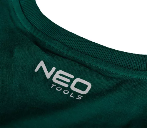 NEO TOOLS Munkavédelmi póló, zöld, 100% pamut, 180g/m2, L 81-647-L