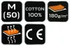 NEO TOOLS Munkavédelmi póló, zöld, 100% pamut, 180g/m2, M 81-647-M