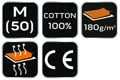 NEO TOOLS Munkavédelmi póló, zöld, 100% pamut, 180g/m2, M 81-647-M