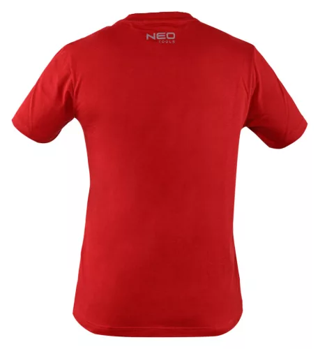 NEO TOOLS Munkavédelmi póló, piros, 100% pamut, 180g/m2, S 81-648-S