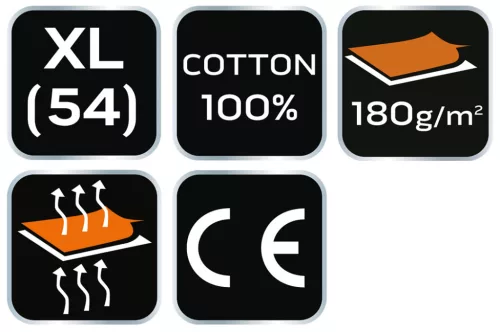 NEO TOOLS Munkavédelmi póló, piros, 100% pamut, 180g/m2, XL 81-648-XL