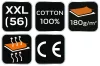 NEO TOOLS Munkavédelmi póló, piros, 100% pamut, 180g/m2, XXL 81-648-XXL