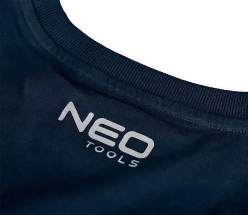 NEO TOOLS Munkavédelmi póló, sötétkék, NAVY, 100% pamut, 180g/m2, L 81-649-L