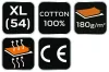 NEO TOOLS Munkavédelmi póló, sötétkék, NAVY, 100% pamut, 180g/m2, XL 81-649-XL