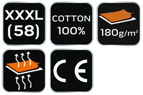 NEO TOOLS Munkavédelmi póló, sötétkék, NAVY, 100% pamut, 180g/m2, XXXL 81-649-XXXL