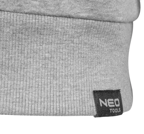 NEO TOOLS Melegítő felső COMFORT, szürke, 79% pamut, XXL 81-650-XXL