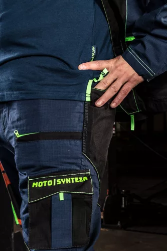 NEO TOOLS Munkavédelmi póló, galléros, Motosynteza, pique, 100% pamut, 195g/m2, L 81-658-L