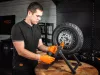 NEO TOOLS Munkavédelmi póló, galléros, DENIM, fekete, pique, 100% pamut, 196g/m2, XXL 81-659-XXL