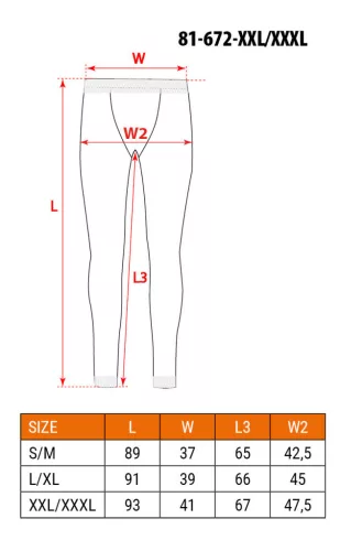 NEO TOOLS Thermo aláöltözet nadrág COOLMAX, XXL/XXXL 81-672-XXL/XXXL