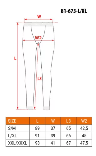 NEO TOOLS Thermo aláöltözet nadrág CARBON, L/XL 81-673-L/XL