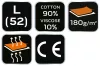 NEO TOOLS Munkavédelmi póló, hosszú ujjú, szürke, 90% pamut, L 81-690-L