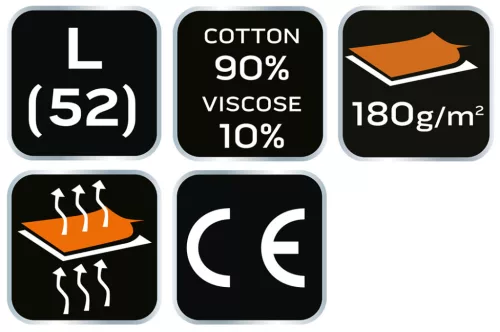NEO TOOLS Munkavédelmi póló, hosszú ujjú, szürke, 90% pamut, L 81-690-L