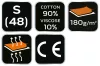 NEO TOOLS Munkavédelmi póló, hosszú ujjú, szürke, 90% pamut, S 81-690-S