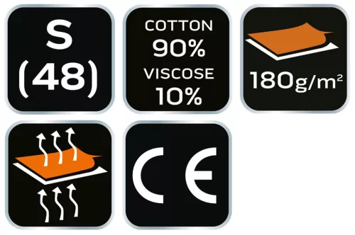 NEO TOOLS Munkavédelmi póló, hosszú ujjú, szürke, 90% pamut, S 81-690-S