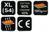 NEO TOOLS Munkavédelmi póló, hosszú ujjú, szürke, 90% pamut, XL 81-690-XL