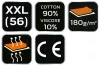 NEO TOOLS Munkavédelmi póló, hosszú ujjú, szürke, 90% pamut, XXL 81-690-XXL