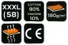 NEO TOOLS Munkavédelmi póló, hosszú ujjú, szürke, 90% pamut, XXXL 81-690-XXXL