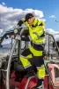 NEO TOOLS Láthatósági Softshell Munkavédelmi kabát, kapucnival, sárga, M 81-700-M