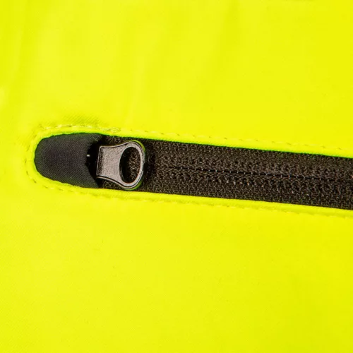 NEO TOOLS Láthatósági Softshell Munkavédelmi kabát, kapucnival, sárga, S 81-700-S