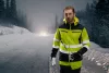 NEO TOOLS Láthatósági Softshell Munkavédelmi kabát, kapucnival, sárga, XXL 81-700-XXL