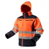 NEO TOOLS Láthatósági Softshell Munkavédelmi kabát, kapucnival, narancssárga, XL 81-701-XL