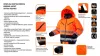 NEO TOOLS Láthatósági Munkavédelmi kabát, extrán szigetelt, narancssárga, XXXL 81-711-XXXL