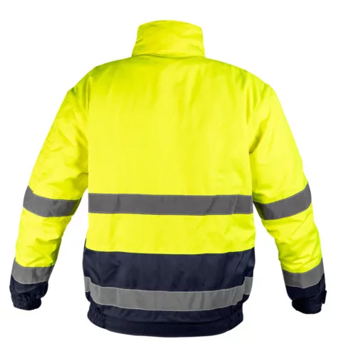 NEO TOOLS Láthatósági munkavédelmi kabát, szigetelt, sárga, 3 az 1-ben, L 81-714-L