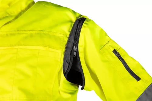 NEO TOOLS Láthatósági munkavédelmi kabát, szigetelt, sárga, 3 az 1-ben, L 81-714-L
