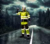 NEO TOOLS Láthatósági Munkavédelmi kabát, vízálló, sárga, L 81-720-L