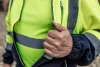 NEO TOOLS Láthatósági Munkavédelmi póló, sárga, sötét alsó résszel, XL 81-730-XL