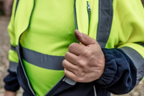 NEO TOOLS Láthatósági Munkavédelmi póló, sárga, sötét alsó résszel, XXL 81-730-XXL