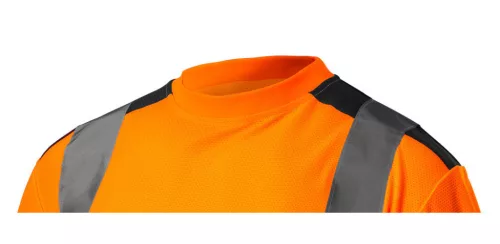 NEO TOOLS Láthatósági Munkavédelmi póló, narancssárga, sötét alsó résszel, M 81-731-M
