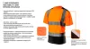 NEO TOOLS Láthatósági Munkavédelmi póló, narancssárga, sötét alsó résszel, M 81-731-M