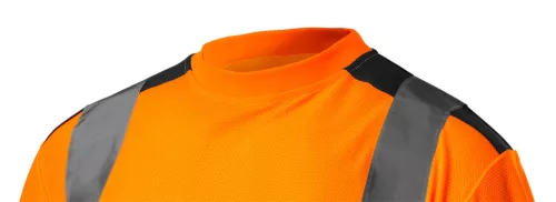 NEO TOOLS Láthatósági Munkavédelmi póló, narancssárga, sötét alsó résszel, S 81-731-S