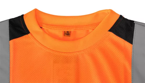 NEO TOOLS Láthatósági Munkavédelmi póló, narancssárga, sötét alsó résszel, XL 81-731-XL