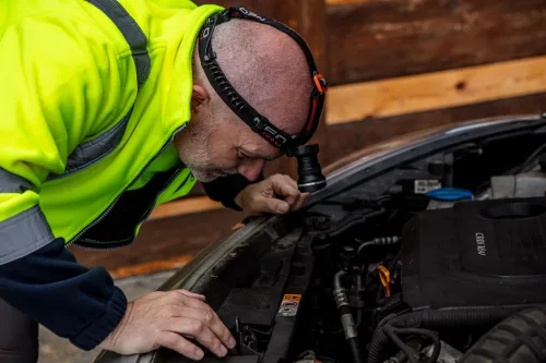 NEO TOOLS Láthatósági Polár Munkavédelmi kabát, sárga, M 81-740-M