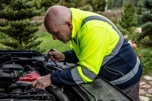 NEO TOOLS Láthatósági Polár Munkavédelmi kabát, sárga, S 81-740-S