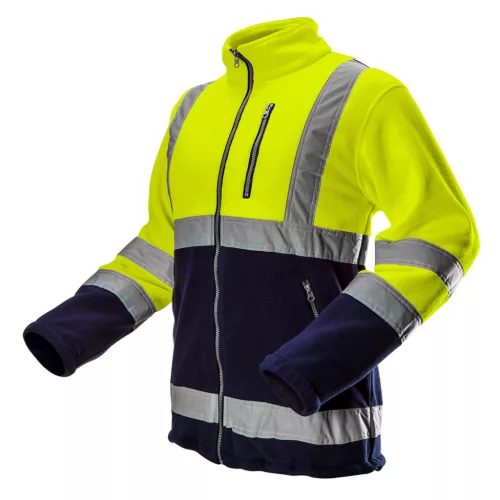 NEO TOOLS Láthatósági Polár Munkavédelmi kabát, sárga, XXL 81-740-XXL