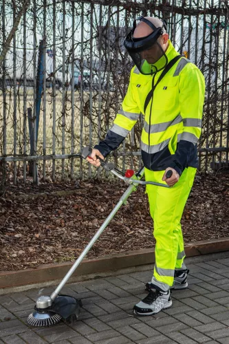 NEO TOOLS Láthatósági Munkavédelmi kabát, VISIBILITY, citromsárga, 60% pamut, 40% polyester, 260 gsm, L 81-742-L