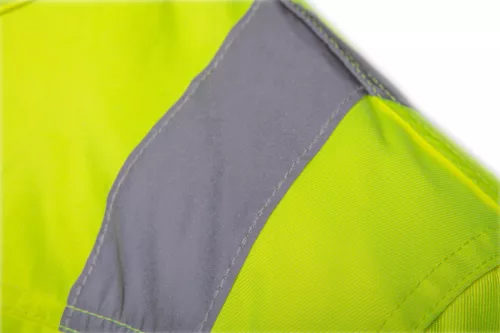 NEO TOOLS Láthatósági Munkavédelmi kabát, VISIBILITY, citromsárga, 60% pamut, 40% polyester, 260 gsm, L 81-742-M