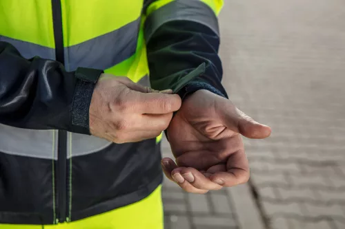 NEO TOOLS Láthatósági Munkavédelmi kabát, VISIBILITY, citromsárga, 60% pamut, 40% polyester, 260 gsm, S 81-742-S
