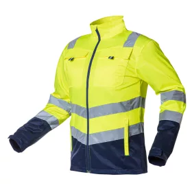   NEO TOOLS Láthatósági Munkavédelmi kabát, VISIBILITY, citromsárga, 60% pamut, 40% polyester, 260 gsm, L 81-742-XL