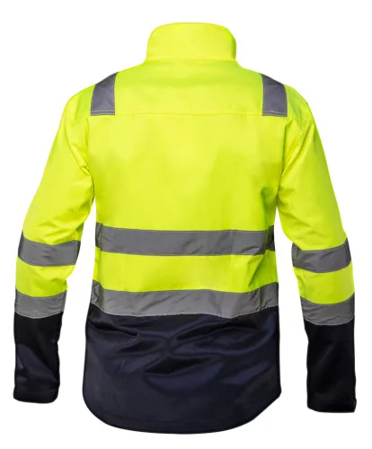 NEO TOOLS Láthatósági Munkavédelmi kabát, VISIBILITY, citromsárga, 60% pamut, 40% polyester, 260 gsm, XXL 81-742-XXL