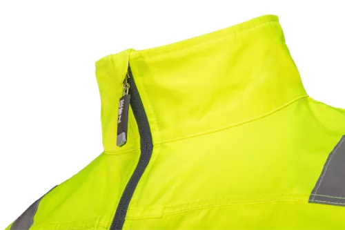 NEO TOOLS Láthatósági Munkavédelmi kabát, VISIBILITY, citromsárga, 60% pamut, 40% polyester, 260 gsm, XXL 81-742-XXL