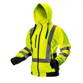   NEO TOOLS Láthatósági Munkavédelmi kabát, citromsárga, kapucnival, XXL 81-745-XXL