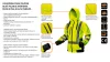 NEO TOOLS Láthatósági Munkavédelmi kabát, citromsárga, kapucnival, XXL 81-745-XXL